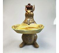 TEMU 1pc Bandeja de Decorativa de Resina para Pascua | Estilo Art Déco de Lujo Americano Vintage, Acabado Encaustico, Ideal para Decoración de y Entrada (Sin )