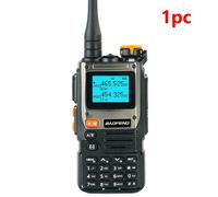 TEMU 1pc BAOFENG Walkie Talkie portátil UHF de potencia, 999 , NOAA Weather, carga USB tipo C, radio FM, batería recargable de polímero de litio, emparejamiento automático de con una