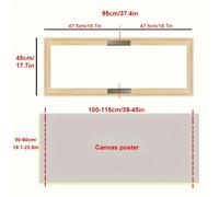 TEMU 1pc Barras de Madera para Estirar Largo, Marcos de Madera DIY, Marcos en Madera, Barras de Madera para Pinturas al Óleo y en Envueltas