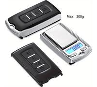 TEMU 1pc Báscula Digital de Bolsillo de Precisión con Precisión de 0.01g, Báscula Portátil Adecuada para Joyería, Té, Medicamentos, Polvo - Pantalla LCD, Báscula en Gramos, Uso en Viajes y