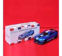 TEMU 1pc Bburago Mustang 2020, , Coche de metal fundido, Potencia manual, Aleación de , Vehículo de juguete coleccionable, Regalo para niños, No requiere batería