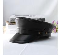 TEMU 1pc Boina Elegante Negra para Hombre - Gorro de Punto con Botón de Latón, Sombrero de Poliéster Estilo o Periodista