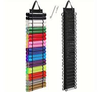 TEMU 1pc Bolsa de Almacenamiento de Vinilo, Transparente con 48 Compartimentos para Película de Transferencia de con , Bolsa Colgante para Almacenar Rollo de Película