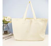 TEMU 1pc, Bolsa de gruesa y reforzada, bolsa de lona de gran capacidad 16A, bolsa de compras de viaje DIY