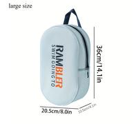 TEMU 1pc Bolsa de playa impermeable de PVC, organizador de artículos de tocador de gran capacidad para viajes, bolsa de almacenamiento portátil para gimnasio y natación, sin perfume, resistente