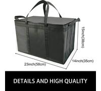 TEMU 1pc Bolsa Grande XXXL para , Tote Aislada, Mantiene Caliente o Frío para Compras/Repasos/Camping/, 23 x 14 x 15 Pulgadas, No , para Tiendas y