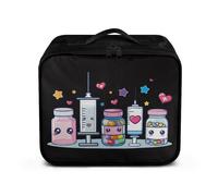 TEMU 1pc Bolsa Organizadora de Botiquín de Primeros Auxilios con Diseño de Botellas de Medicina - Organizador de Viaje Aislado con Cierre de Cremallera