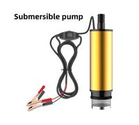 TEMU 1pc Bomba Sumergible 12V Portátil de Aluminio con Carcasa Dorada para Transferencia de Combustible
