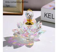 TEMU 1pc Botella de Perfume de Cristal con Forma de Creativa | Ornamento Decorativo de Mesa de Cristal, Sin , Lavar a únicamente, Material de Vidrio