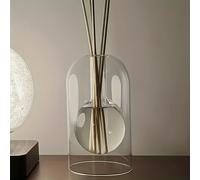 TEMU 1pc Botella Difusora de Vidrio Elegante sin Llama - Diseño Portátil para Hogar y Coche, de Aceite Ideal & Regalo Decorativo para San Valentín, Halloween, Pascua, Acción de Gracias, Navidad