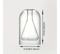 TEMU 1pc Botella Difusora de Vidrio Estilo Ins, Difusor de , Botella de Interior Transparente Sin Llama, Difusor de Varillas Geométrico Vacío para el Hogar (Sin Varillas), Sin