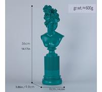 TEMU 1pc Busto nórdico de resina, esculturas de estatuas, creativas para decoración de y escritorio de oficina, artesanía artística