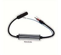 TEMU 1pc Cable Adaptador de Antena de Coche 12V Amplificador de de Antena AM/FM Amplificador de de Radio Amplificador de de Radio Accesorios de Extensión