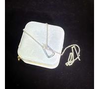 TEMU 1pc Cadena de Metal con Colgante Cuadrado, Collar de Y a , Definiendo una de Sofisticación