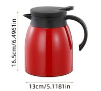 TEMU 1pc Cafetera de Acero Inoxidable con Infusor de Té, Hervidor Térmico de Pared con Aislamiento al Vacío, Jarra Térmica de 1.0L para Uso Doméstico, No Requiere Electricidad
