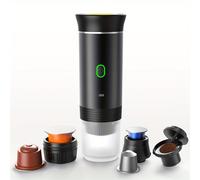 TEMU 1pc Cafetera Eléctrica Portátil con Batería Recargable, Calentamiento Rápido de 72W, Batería de Litio Recargable, Cafetera de Viaje y para el Hogar para Grandes y Pequeños