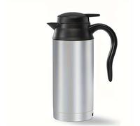 TEMU 1pc Calentador de Agua de Acero Inoxidable para Coche, Dispensador de Agua Caliente Portátil para Vehículo con Adaptador de , Adecuado para Varios Modelos de Coche