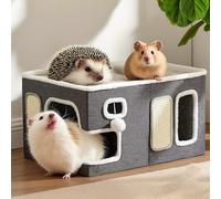 TEMU 1pc Cama Plegable y Acogedora para Mascotas Pequeñas | de Poliéster en Tubo para Conejos, Cobayas, Hurones, , Ratas - del Aburrimiento