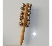 TEMU 1pc Campanas de Percusión Latina, 21 Campanas en Acabado de Madera Natural - Instrumento Profesional para Percusión y Acompañamiento, Regalo para Navidad o