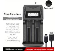 TEMU 1pc Cargador de batería de litio con pantalla LCD, cargador universal para 10440 14500 16340 17335 17500 17650 18350 18500 18650 18700 25500, 1.2V Ni-MH/Ni-Cd, AA|AAA