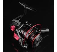 TEMU 1pc Carrete de Pesca HJ con Bobina Metálica, Rueda Baitcasting y Mango EVA - Velocidad para y