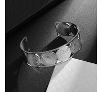 TEMU 1pc Católica Retro de Acero Inoxidable San Benito Pulsera Padre Pulsera Damas Varones Regalo Religioso de Navidad