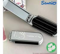 TEMU 1pc Cepillo Plegable para el Cabello con Espejo y Masajeador - Peine de Viaje Portátil, Diseño Compacto y Plegable, Adecuado para Mascotas - Cuidado del Cabello en Plástico/Nylon