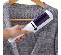 TEMU 1pc Cepillo Removedor de Pelusas Electrostático Reutilizable - Afeitadora de Tela Portátil para Ropa, Sábanas y Muebles - No Requiere Baterías