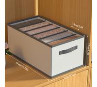 TEMU 1pc Cesto de Almacenamiento Plegable para Cajones con Rejillas, Duradera para Ropa, Ropa Interior, Toallas, Organizador de de para Viajes, Hogar, Dormitorio, Armario, Sistemas de Armario Montados