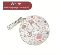 TEMU 1pc Cinta Métrica Mini PU Adorable - 60in/1.5m Retráctil, Regla Portátil con Bloqueo , Diseño Divertido y Temático de Costura en - Accesorio para a la Costura, , Construcción Duradera