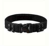 TEMU 1pc Cinturón de cintura multifuncional de tela Oxford para ocio | Cinturón ancho de nailon con hebilla de plástico para hombres y mujeres, regalo ideal, talla grande, lona tejida, marca RUILAIBO