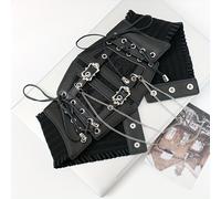 TEMU 1pc Cinturón de Encaje y Satén Hebillas Metálicas Ajustables - Ceñidor Elegante para Vestidos, Camisas, Uso Diario, Trajes - Accesorio de Moda Femenina, Diseño , Acabado en Satén