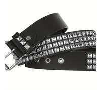 TEMU 1pc Cinturón de hebilla de pasador de remache de cuero PU, cinturón elegante y para hombres, elección ideal para regalos