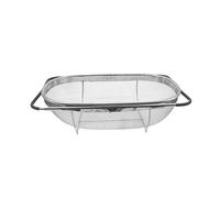TEMU 1pc Colador de fregadero ajustable de acero inoxidable duradero - Colador de cocina multifuncional con escurridor para lavar verduras y frutas - Fácil de limpiar, accesorio de cocina que ahorra