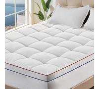 TEMU 1pc Colchón Refrescante, de Colchón Extra Acolchado Transpirable con Bolsillo Profundo de 8-21 Pulgadas, Cubierta de Colchón y Mullida Relleno Completo de Microfibra