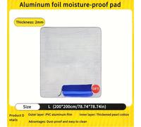 TEMU 1pc colchoneta de aluminio antihumedad, para picnic exterior, cara con película de aluminio. Colchonetas portátiles para camping y playa, aislante térmico (3 tamaños disponibles)