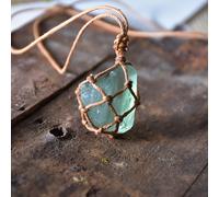 TEMU 1pc Colgante de Natural a , Collar con Bolsa de Cristal Irregular, Regalo para San Valentín y Día de la , Joyería , Estilo Bohemio, Joyería Artesanal para Uso Diario