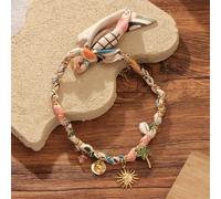 TEMU 1pc Collar de Moda para Mujer, Collar Pañuelo Estilo Verano con Colgante de Sol y , Accesorio de Cuello para Vacaciones, Especial del Sur de Europa