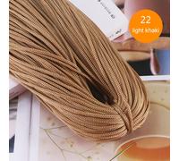 TEMU 1pc Cordón de nylon para ganchillo, hilo hueco de punto de ganchillo para hacer pulseras, alfombras, sombreros, bolsas, zapatos, hecho a mano, ligero, 200g, 3mm