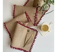 TEMU 1pc Corredor de Mesa Decorativo de para Navidad, Boda, Fiestas, Mantel de Viento Navideño, Cubierta Decorativa Americana para Porche, Toalla