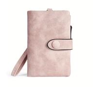 TEMU 1pc Corta Vintage Mate para Mujer con Cierre de Broche, Portatarjetas Tri-Plegable de Gran Capacidad con Bolsillo con Cremallera y con Cordón, Regalo para Mujer, Regalo de Vacaciones