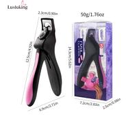 TEMU 1pc Cortaúñas Profesional Ajustable de Acero Inoxidable para Uñas Acrílicas - Ideal para Herramientas de Manicura en Salones y de Uñas Postizas