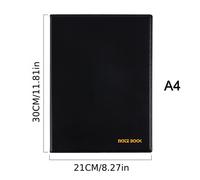 TEMU 1pc Cuaderno de negocios A4 extra - blanda, liso, cuaderno grande para oficina y , bloc de notas administrativo ejecutivo