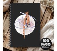 TEMU 1pc Cuaderno Temático de Estético - Diario Mini Bailarina con Gimnasta, del Ballet y la Gimnasia, Planificador Pequeño para Baile, Regalo Ideal como Libro de Prácticas o diarios
