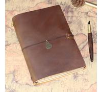 TEMU 1pc Cuaderno TN de Viajero en Piel Sintética Retro de , Ideal para Oficina y Hogar como Diario o Regalo