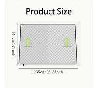 TEMU 1pc Cubierta Universal para Coche de Aluminio con Protección UV y , Accesorios Exteriores Gruesos para Nieve