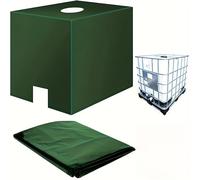 TEMU 1pc Cubierta Verde para de Agua | Tela Oxford, Protección para Jardín Exterior contra Desechos y Lluvia, Cobertura Total con Orificio para Sostenibilidad