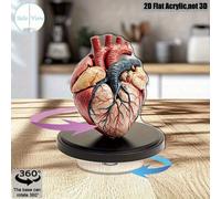 TEMU 1pc de Acrílico 2D Giratorio - Base Rotativa 360°, Diseño , Piezas Desmontables, Decoración para Entusiastas de la Ciencia, Regalo para de la y del Trabajo, Estructura , Surf 2D, 2D