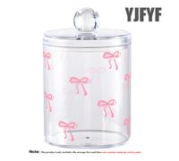 TEMU 1pc de almacenamiento de de maquillaje con , Acrylic transparente organizador de cepillo de dientes y hilo dental, contenedor de cosméticos adecuado para el hogar, oficina, escritorio, tarros