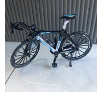 TEMU 1pc de Bicicleta Negra a 1:8, Bicicleta de Carreras Negra que Requiere Montaje Manual, Juguete de Escritorio para Adultos, Juguete de Oficina, Regalo de Año